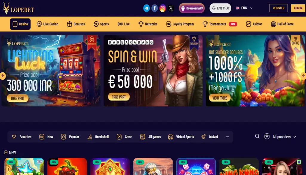 About Casino Lopebet